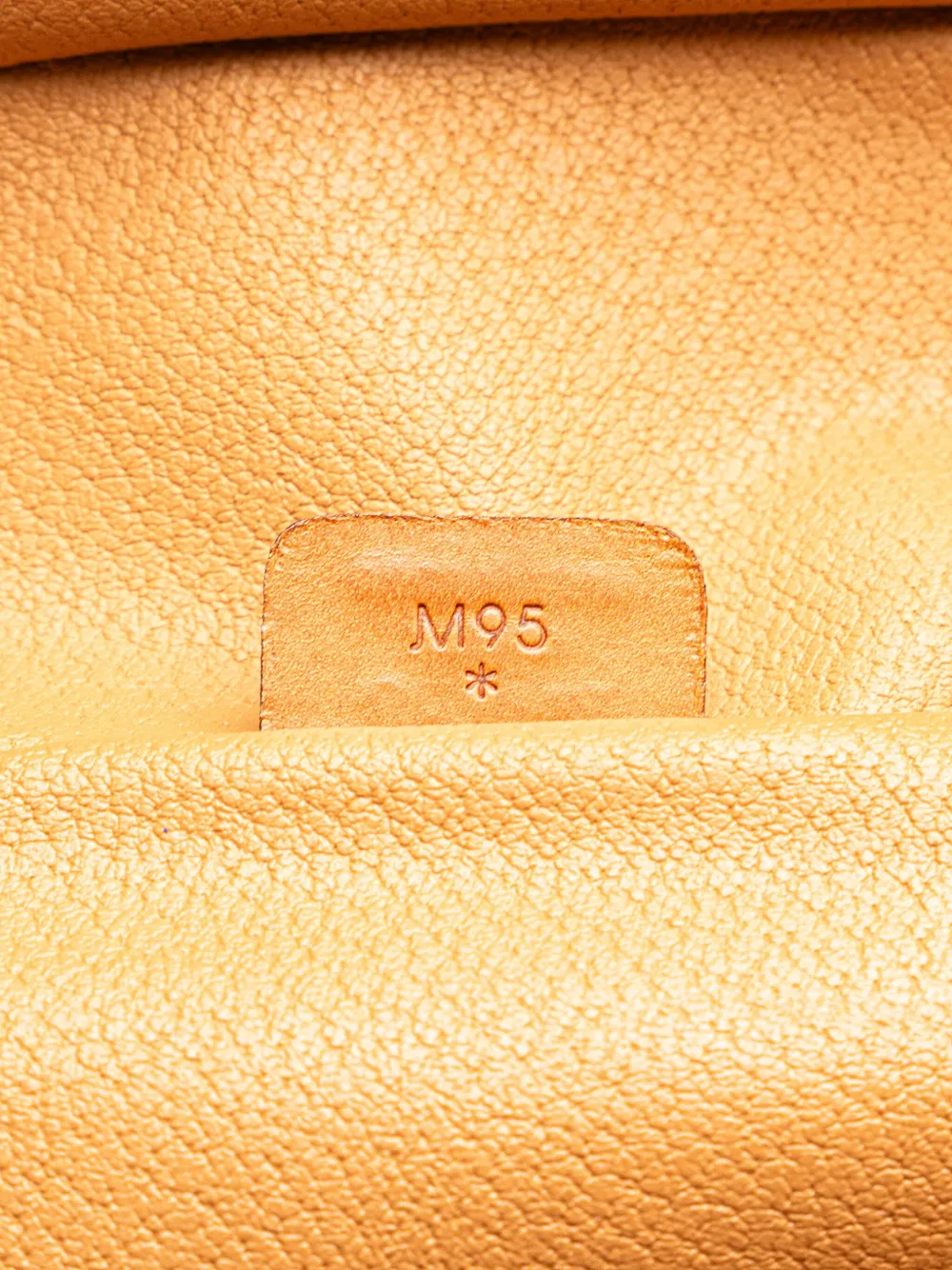 Pre-owned Celine 1995 Macadam Coated Canvas Vanity Bag In Brown