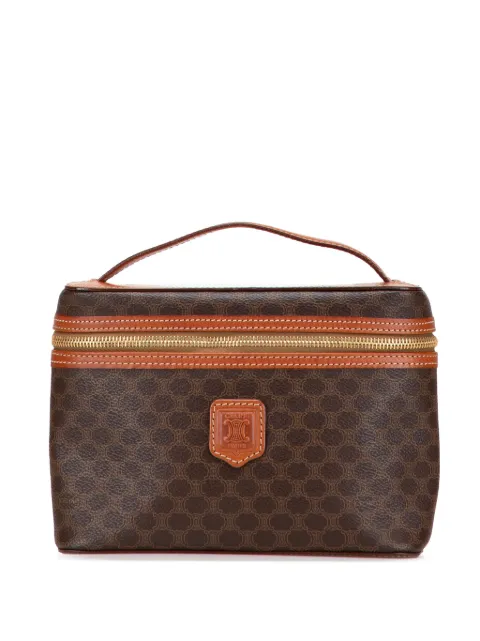 Celine Pre-Owned cosmetiquera de lona Macadam 1995