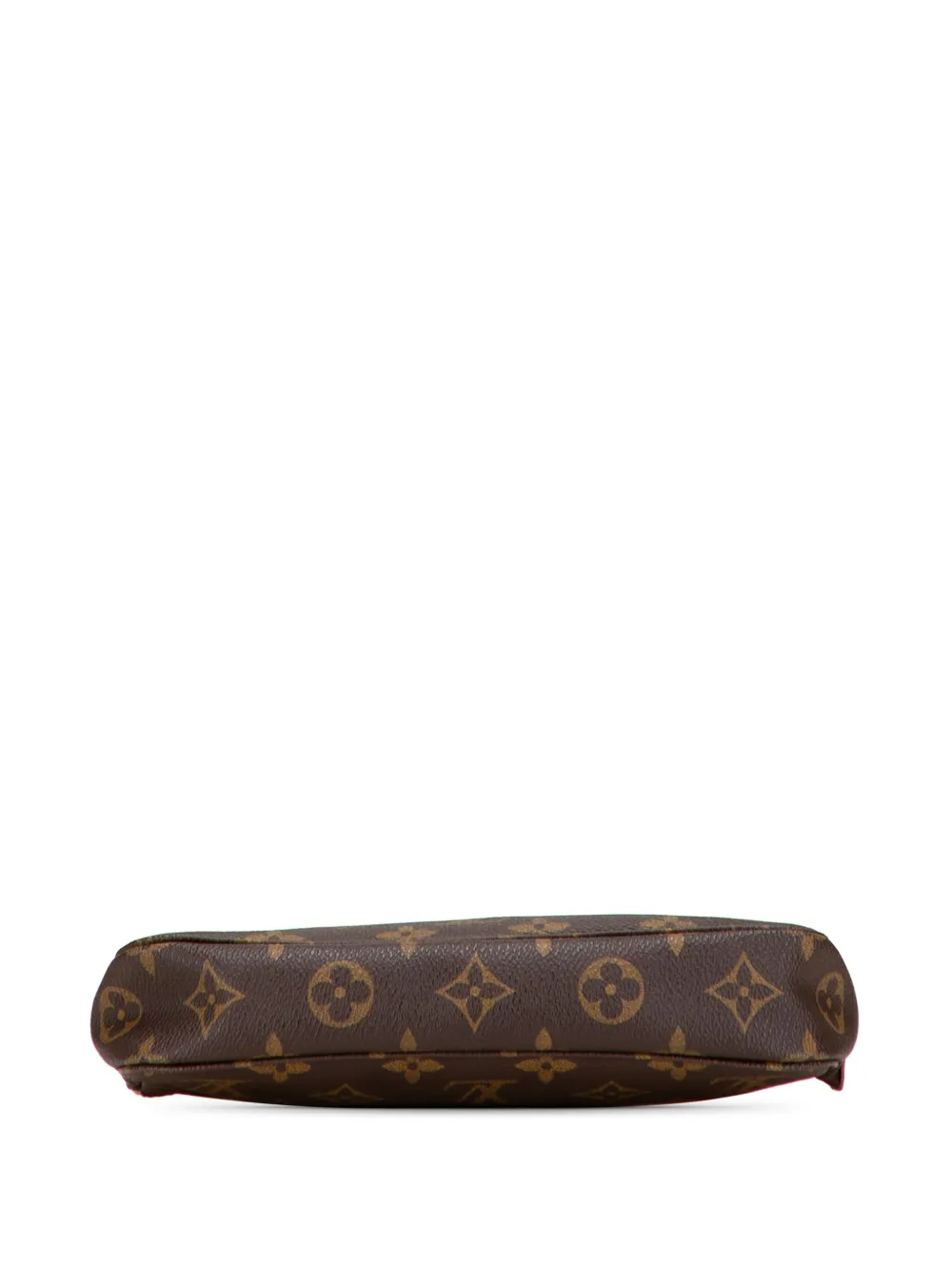 Pre-owned Louis Vuitton 1999 Monogram Pochette Accessoires Shoulder Bag In Brown