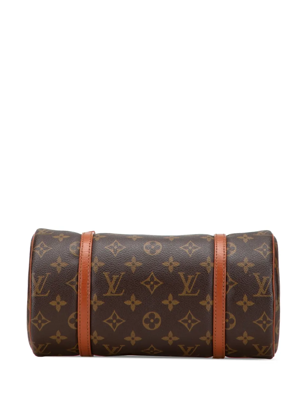 Pre-owned Louis Vuitton 1990 Monogram Papillon 26 Handbag In Brown