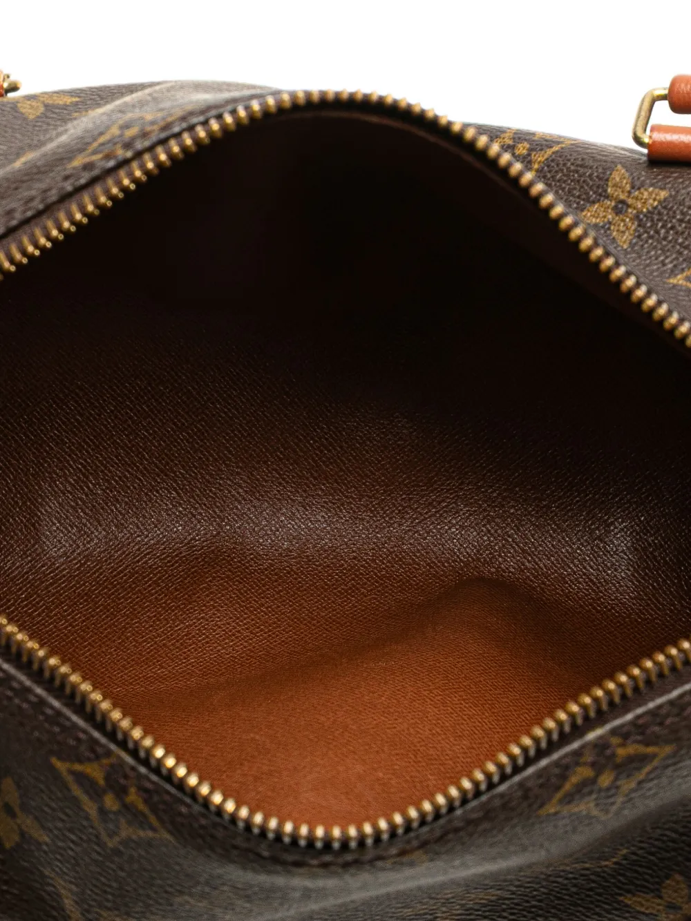 Pre-owned Louis Vuitton 1990 Monogram Papillon 26 Handbag In Brown