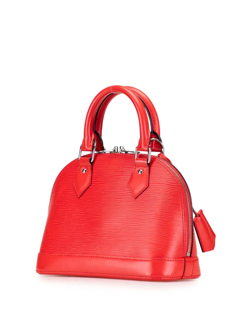 Pre-owned Louis Vuitton 2015 Epi Alma Bb Satchel In Red