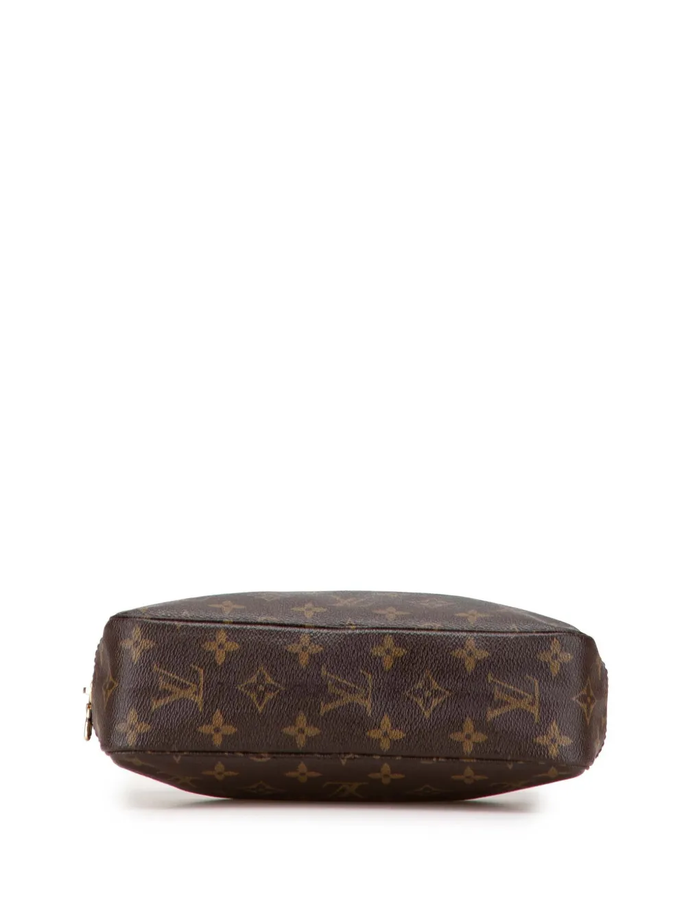 Pre-owned Louis Vuitton 1987 Monogram Trousse Toilette 23 Clutch Bag In Brown