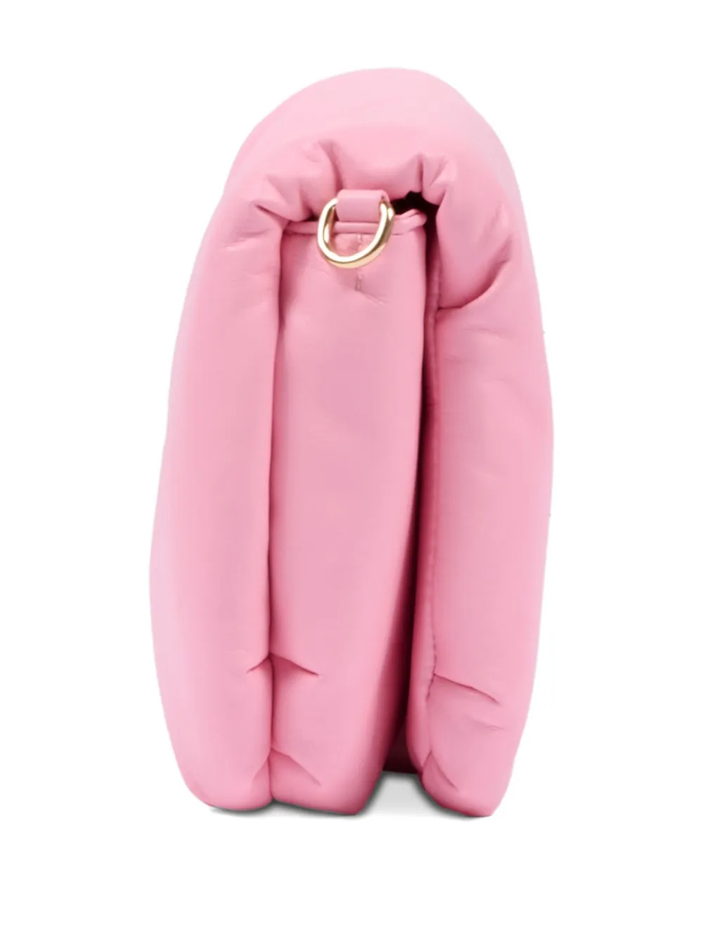 Msgm Logo Shoulder Bag In Pink