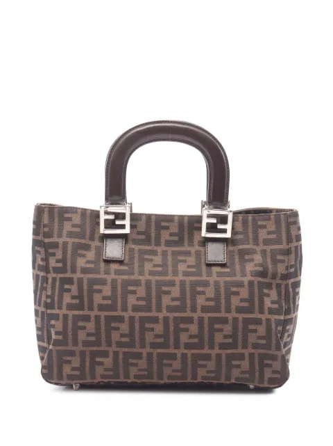 Fendi Pre-Owned tote Twins pequeña de lona Zucca 2000-2017