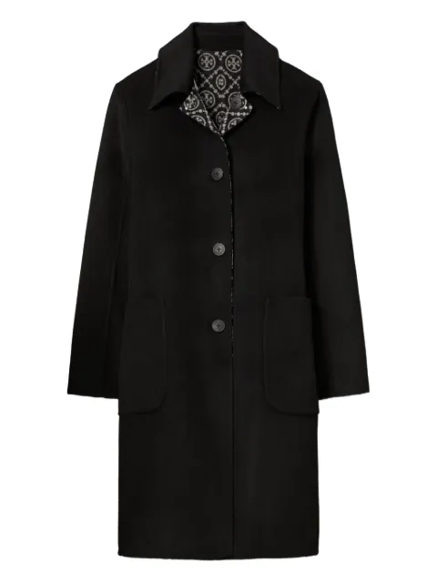 Tory Burch abrigo con monograma en jacquard
