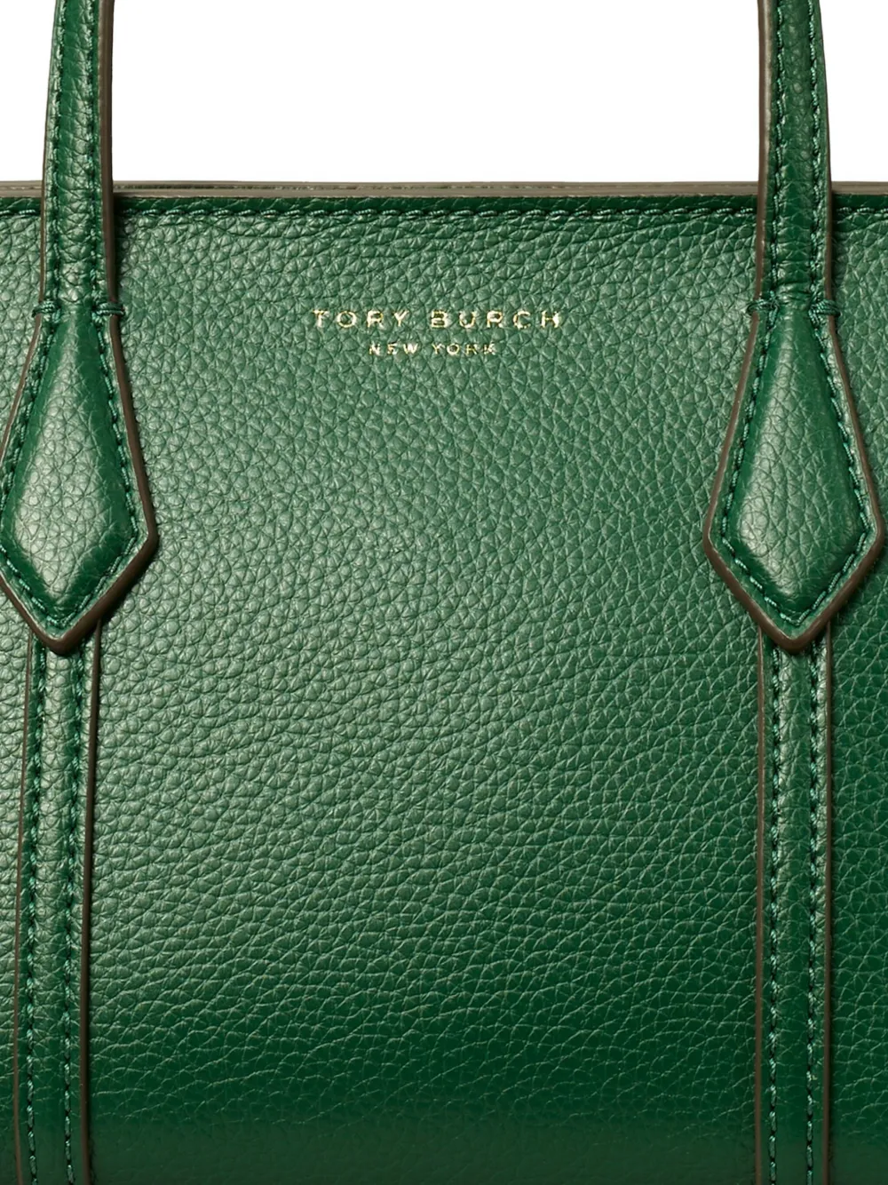 Tory Burch Perry mini-tas met stiksel Groen
