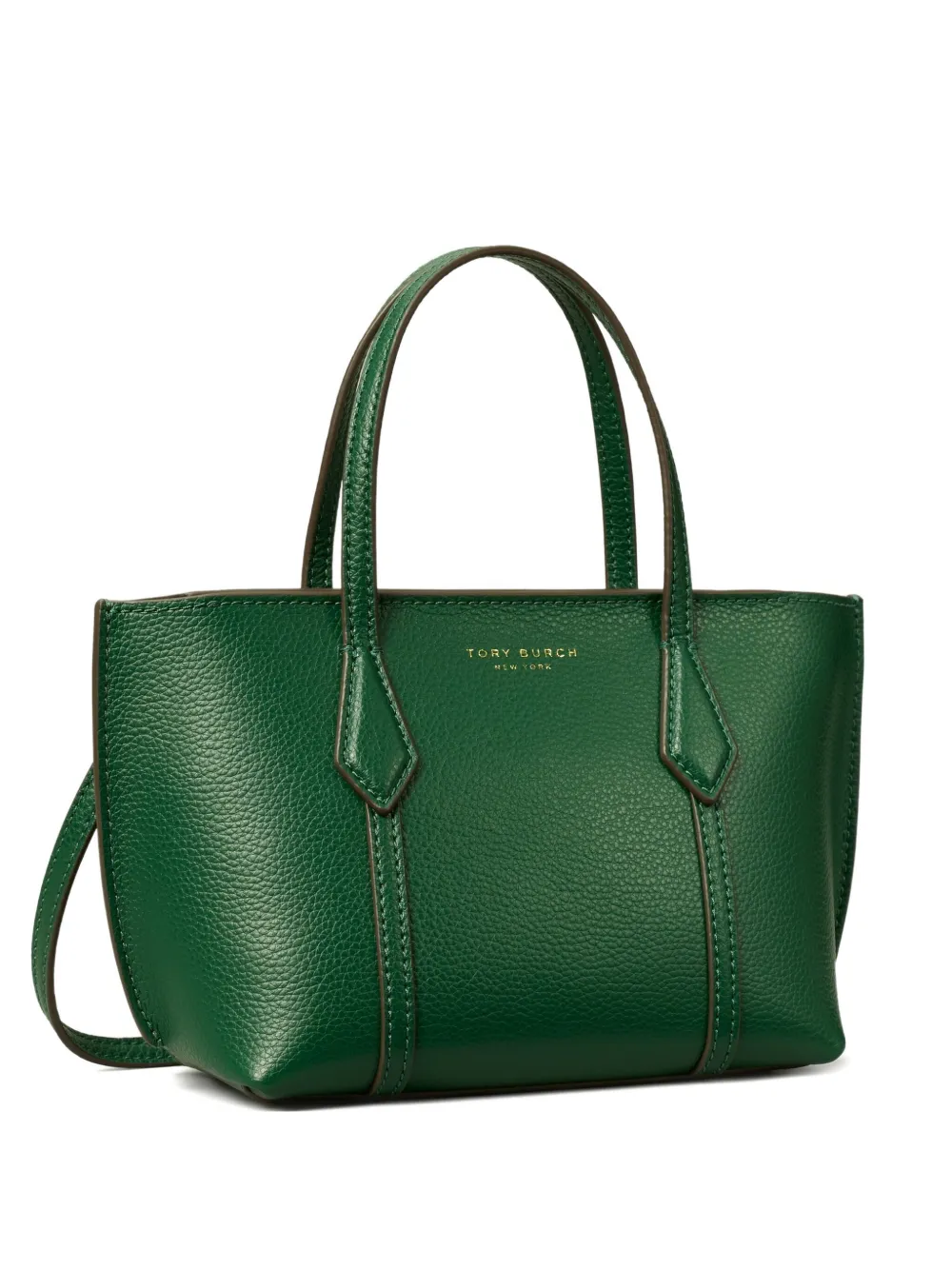 Tory Burch Perry mini-tas met stiksel Groen