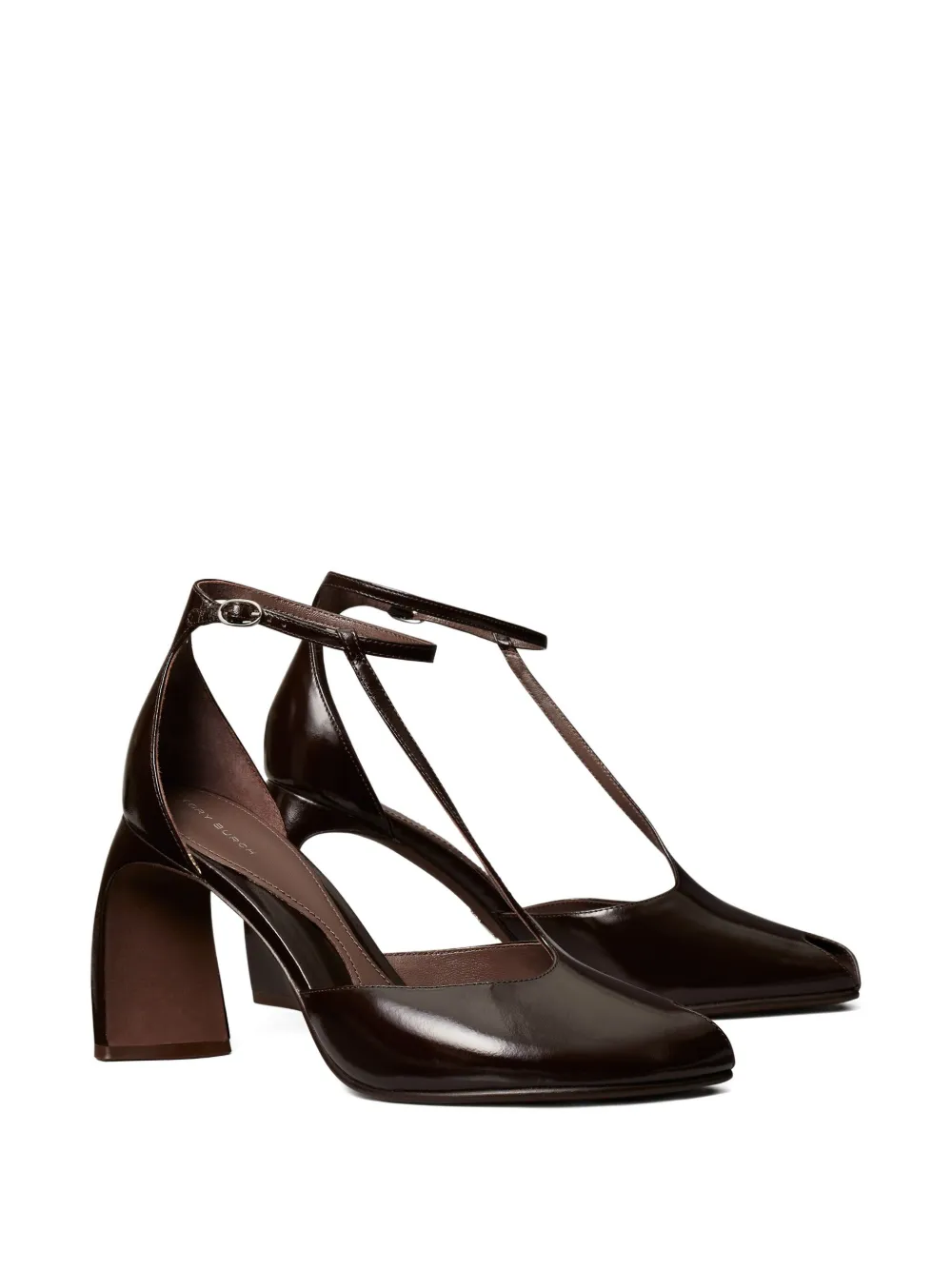 Tory Burch 90mm peep-toe T-strap sandals Bruin