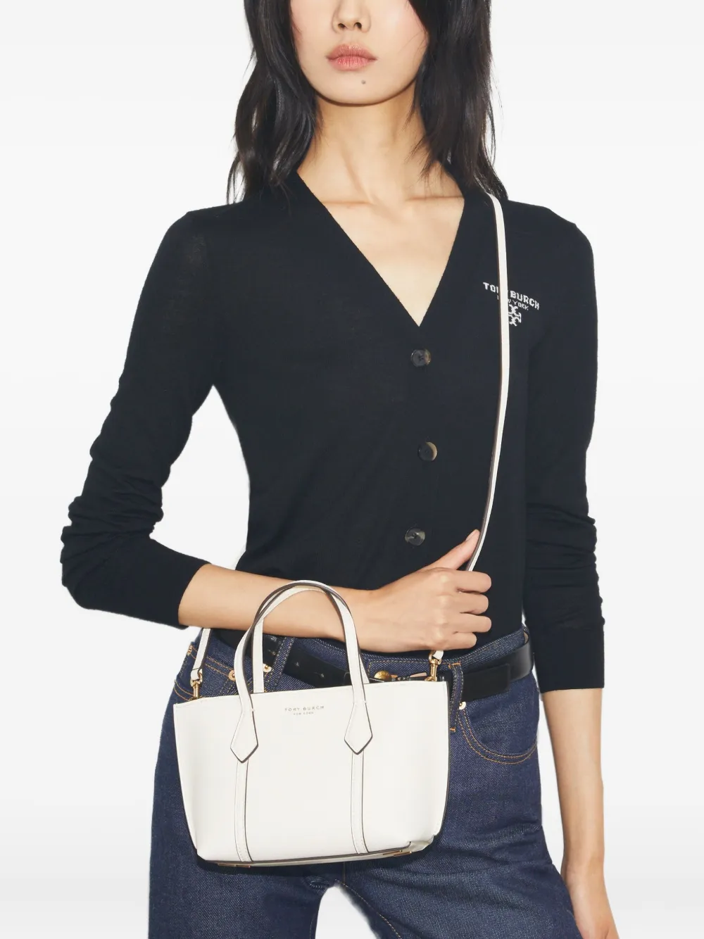  Tory Burch Mini Perry Tote Bag - Neutrals 