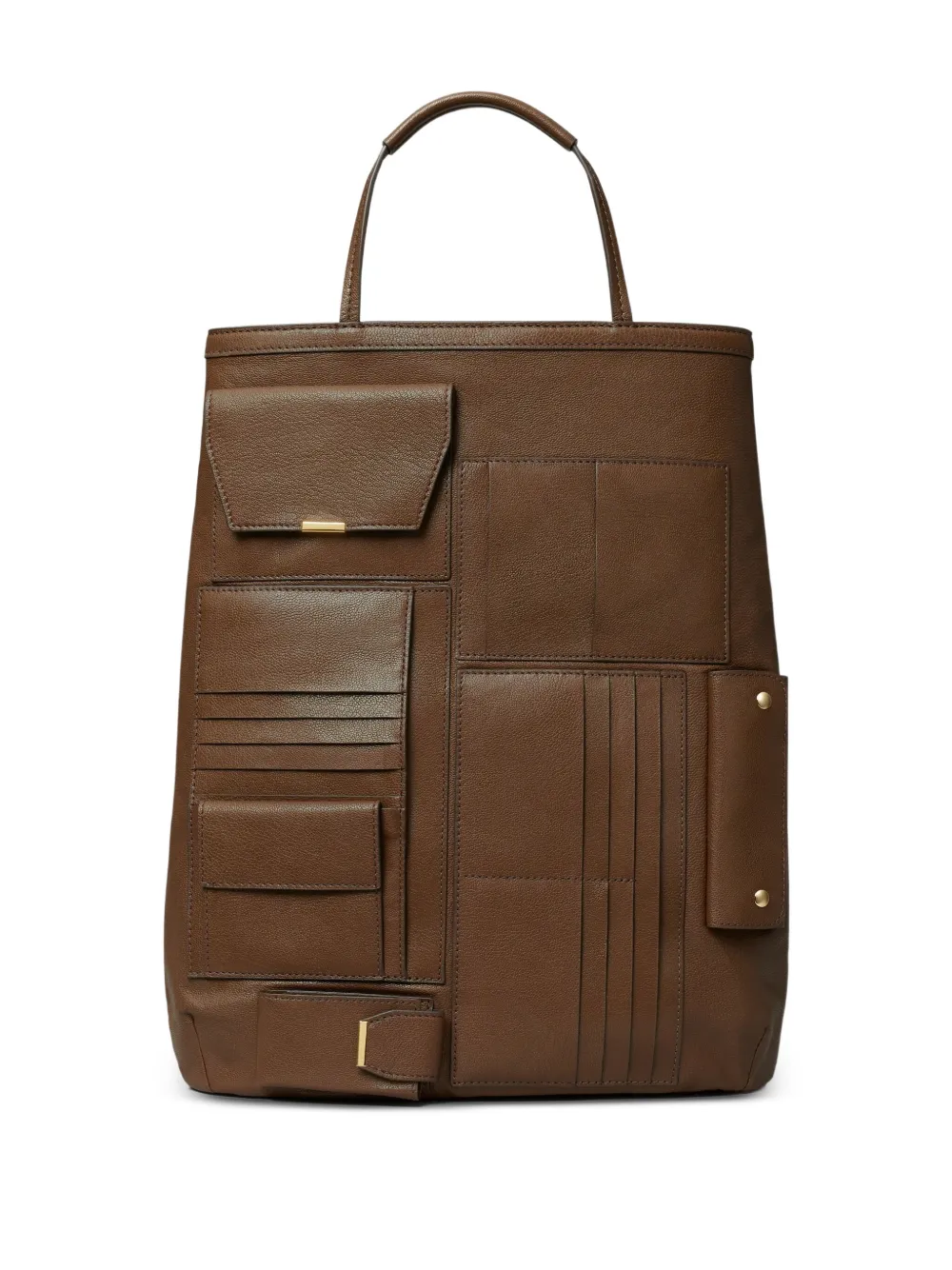 Tory Burch Shopper met meerdere zakken Bruin