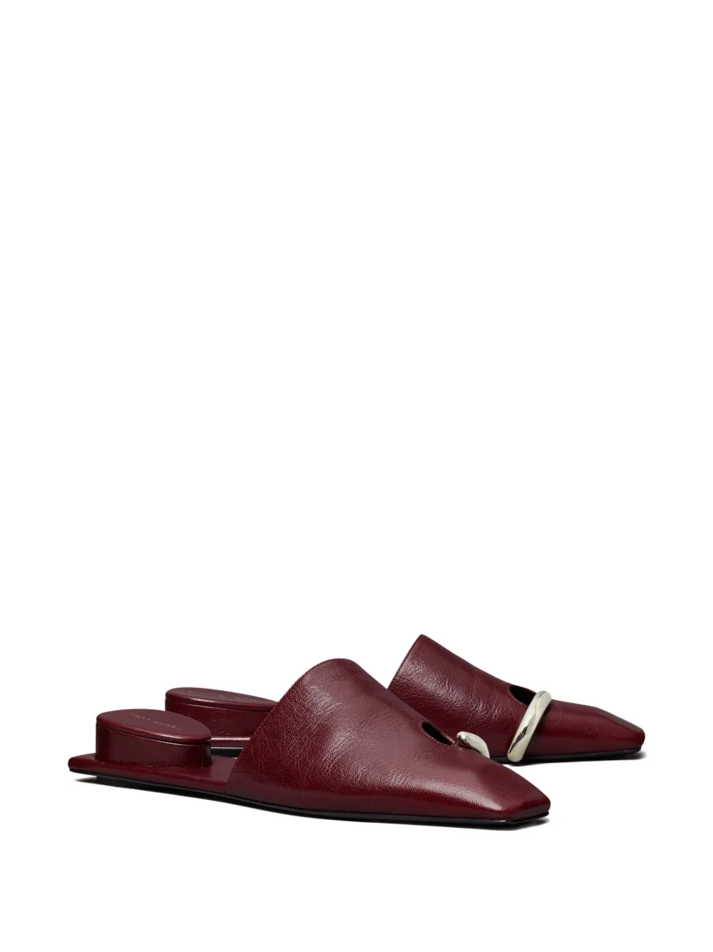 Tory Burch Pierced Mule In Red