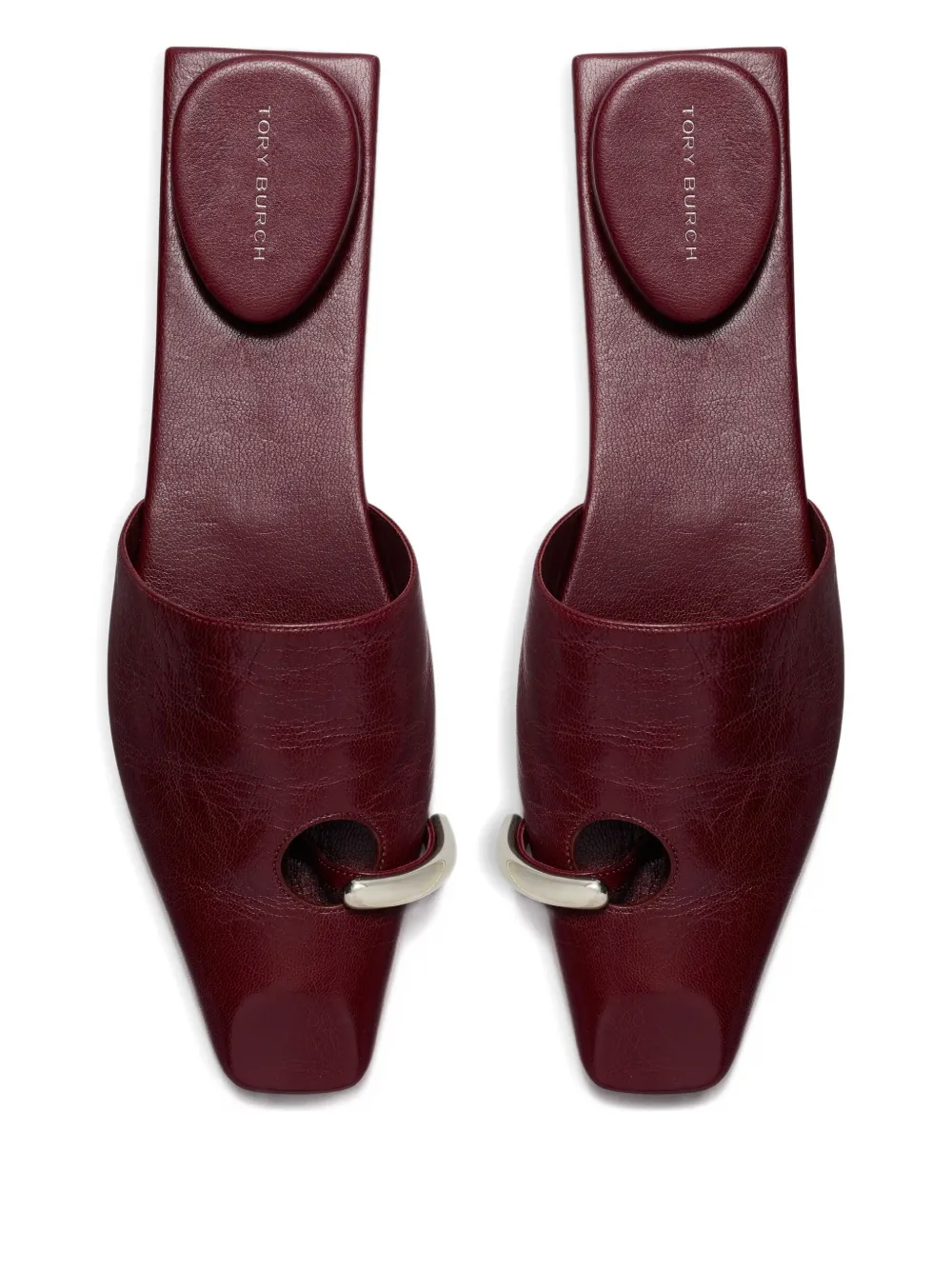 Tory Burch Pierced Mule In Red