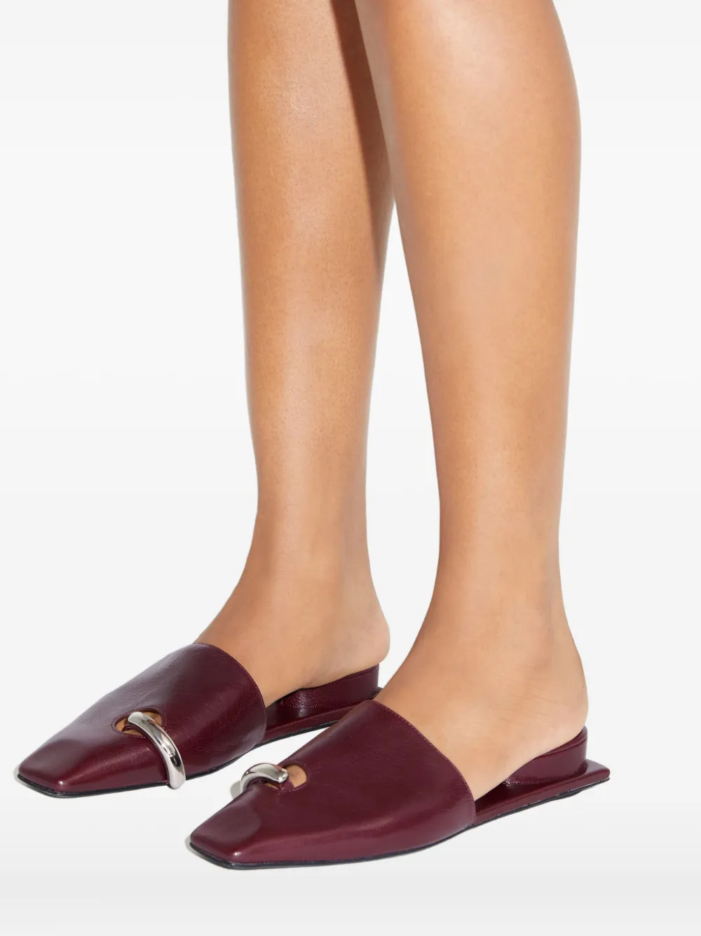 Tory Burch Pierced Mule In Red
