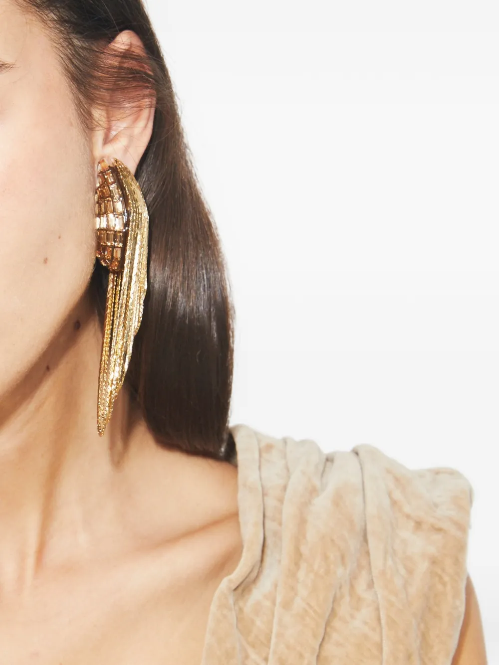 Tory Burch Runway chain earrings - Zilver