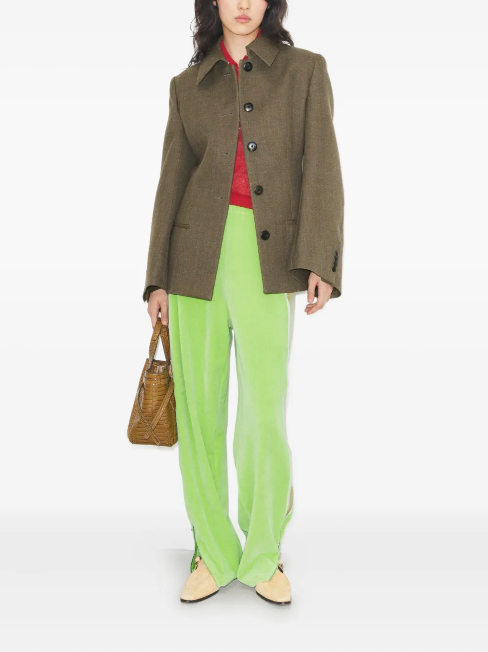 Tory Burch chamarra de lana con botones | Chamarras de tweed | Image 2