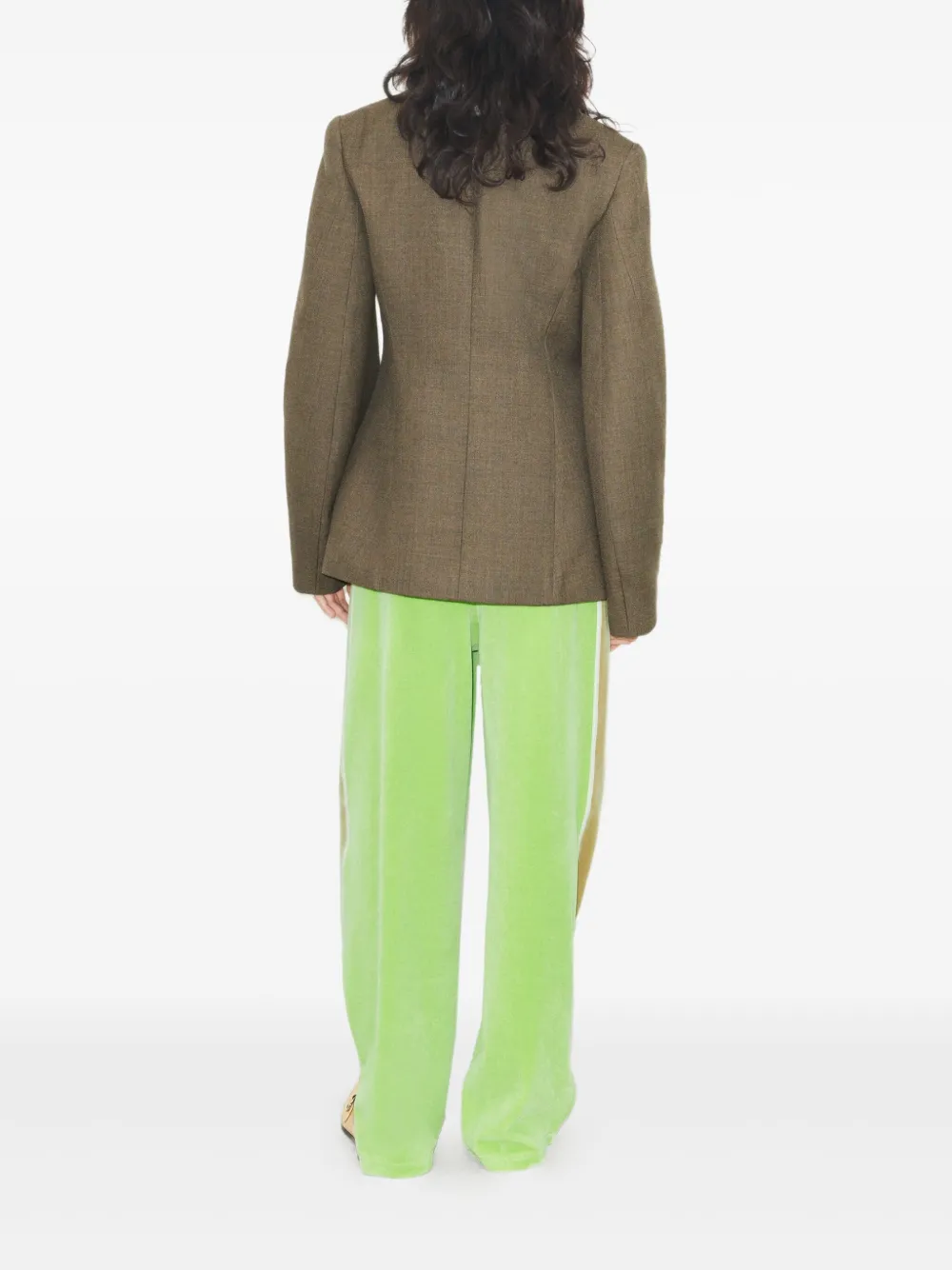  Tory Burch Button Wool Jacket - Brown 