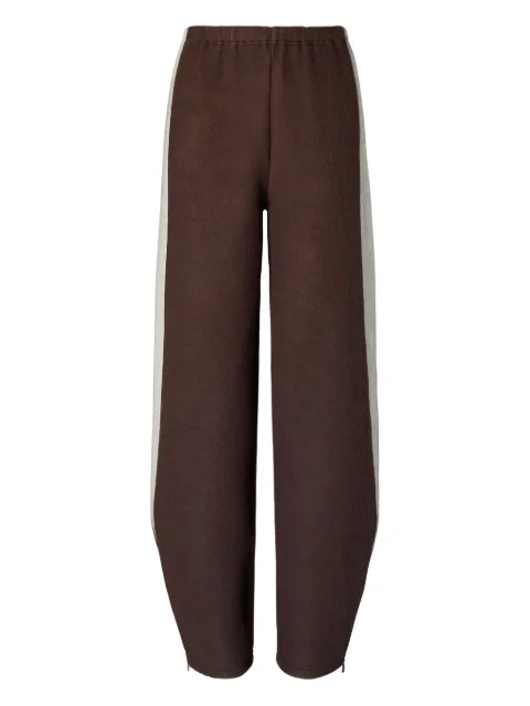 Tory Burch stripe zip japanese jersey trousers 