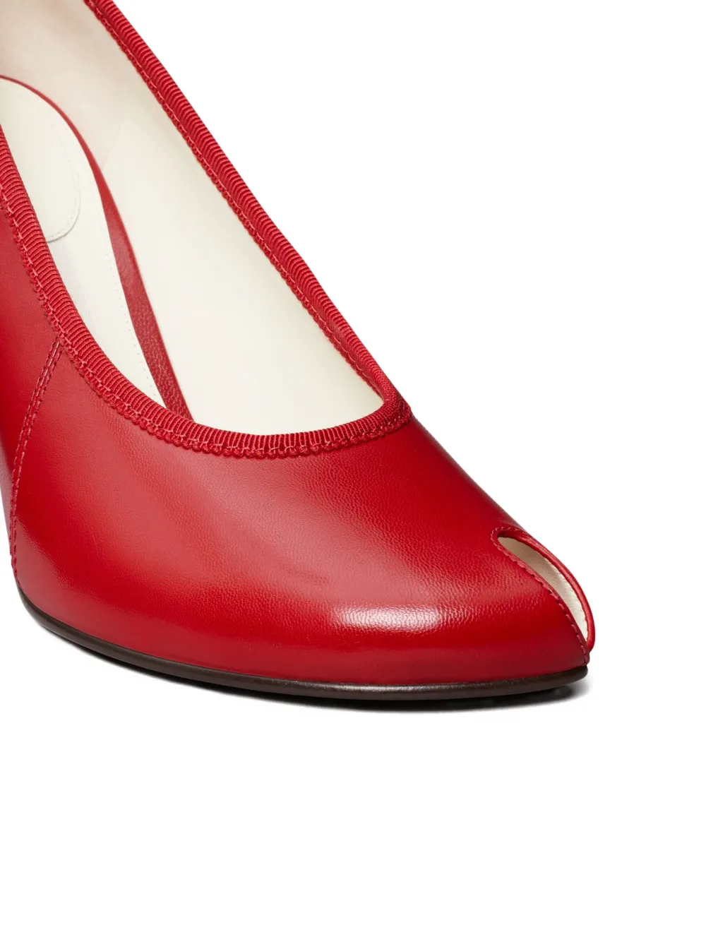 Tory Burch 90mm Peep-toe Pumps In Red