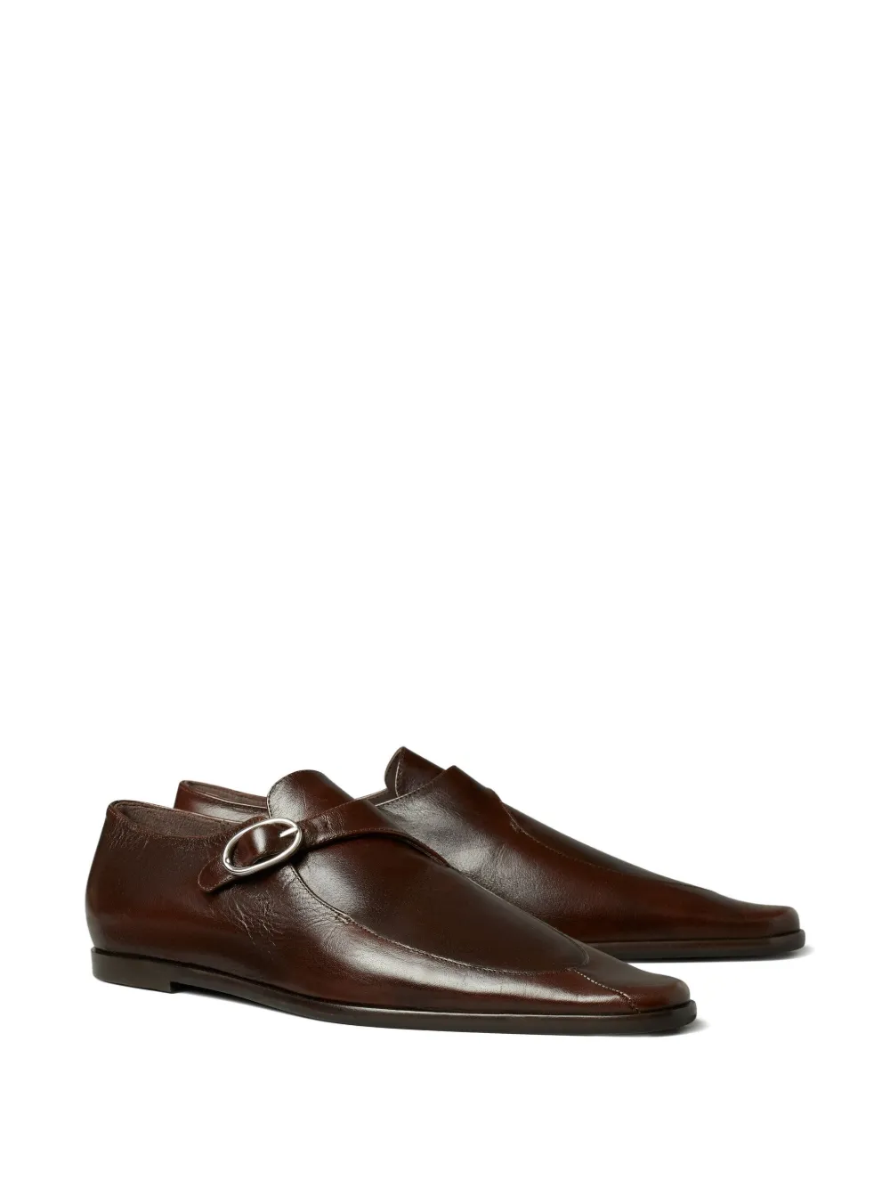 Tory Burch Loafers met gedraaid bandje - Bruin