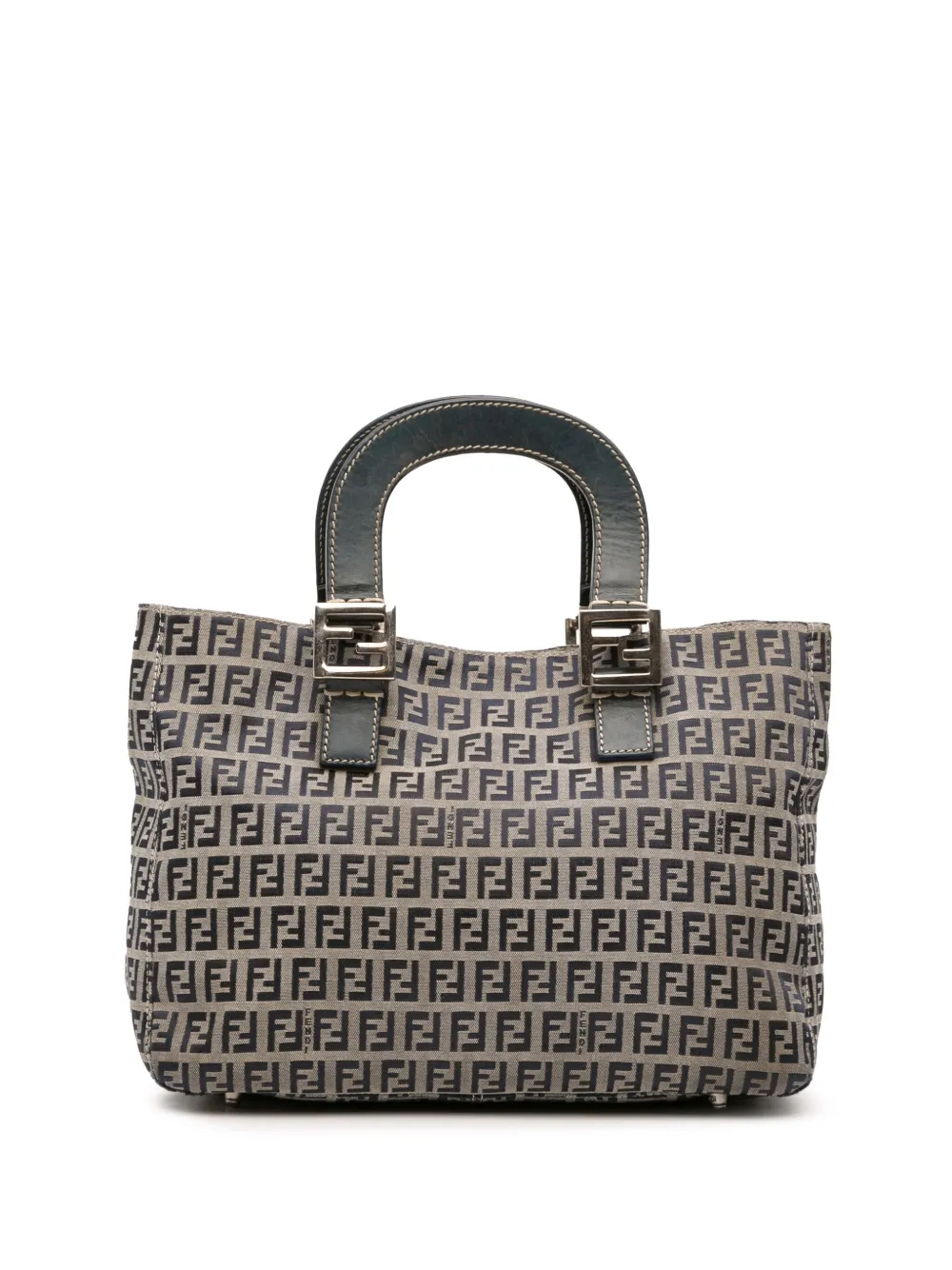 Fendi Pre-Owned 2000-2010 Small Zucchino Canvas Twins tote bag | Grey | Image 1