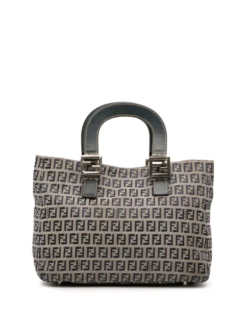 Fendi Pre-Owned tote Twins pequeña de lona Zucchino 2000-2010