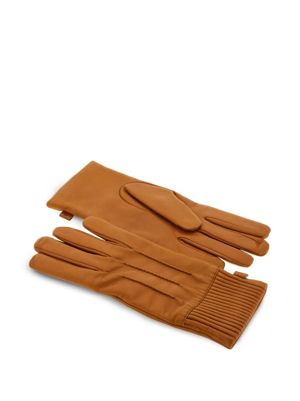 Ferragamo Handschoenen met stiksel - Bruin