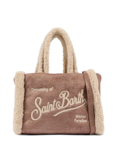 MC2 Saint Barth Kids bolsa texturizada con bordado