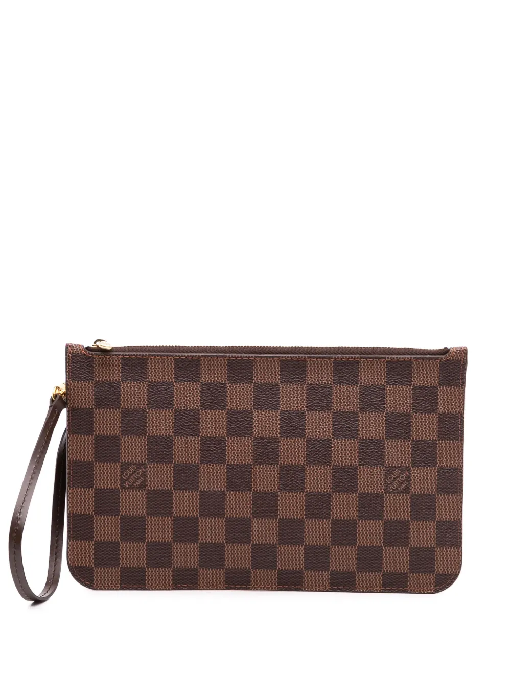 Louis Vuitton Pre-Owned 2014 ダミエ エベヌ ネヴァーフル ポシェット ポーチ - ブラウン