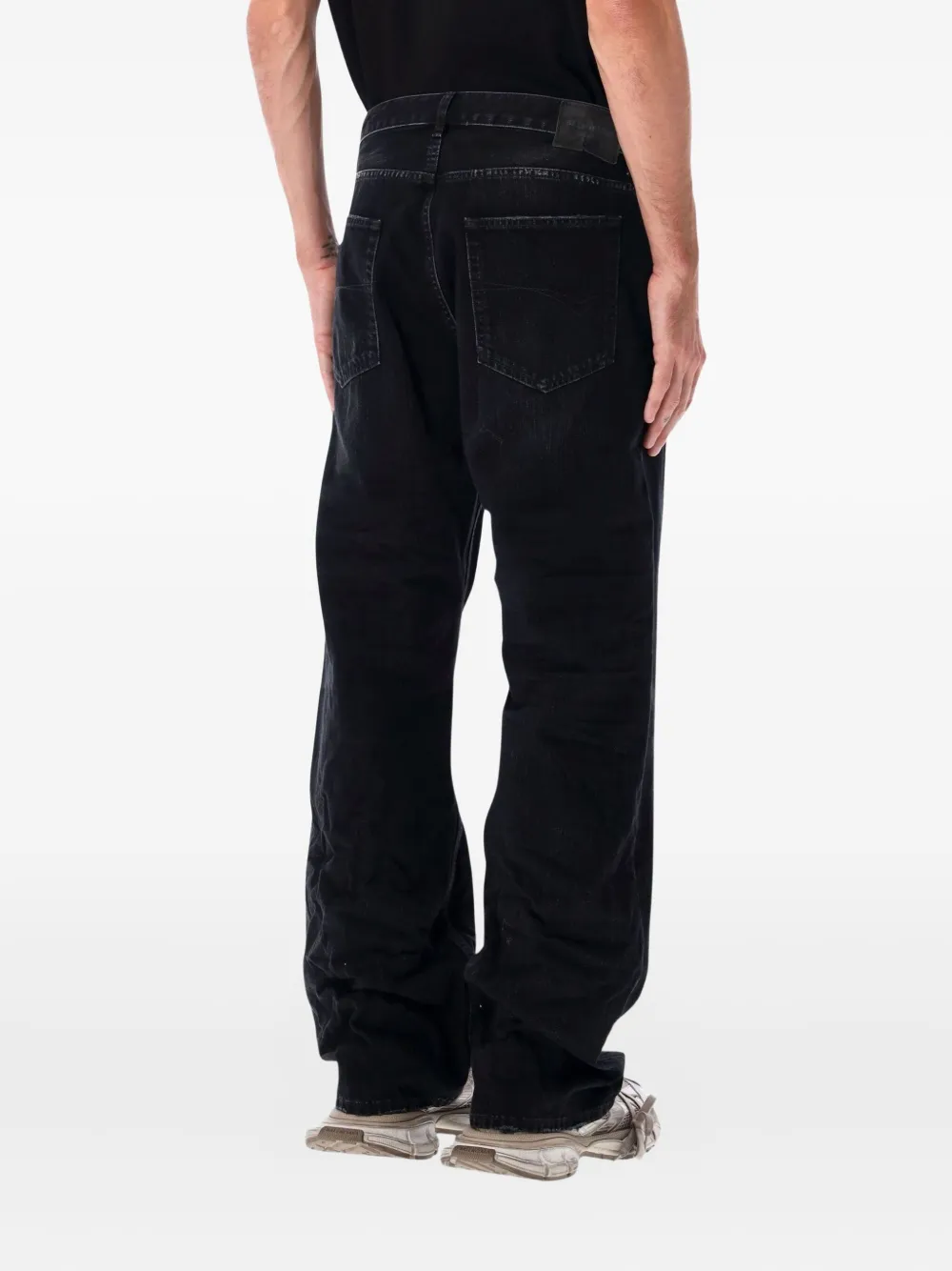 Balenciaga Jeans met logopatch - Zwart