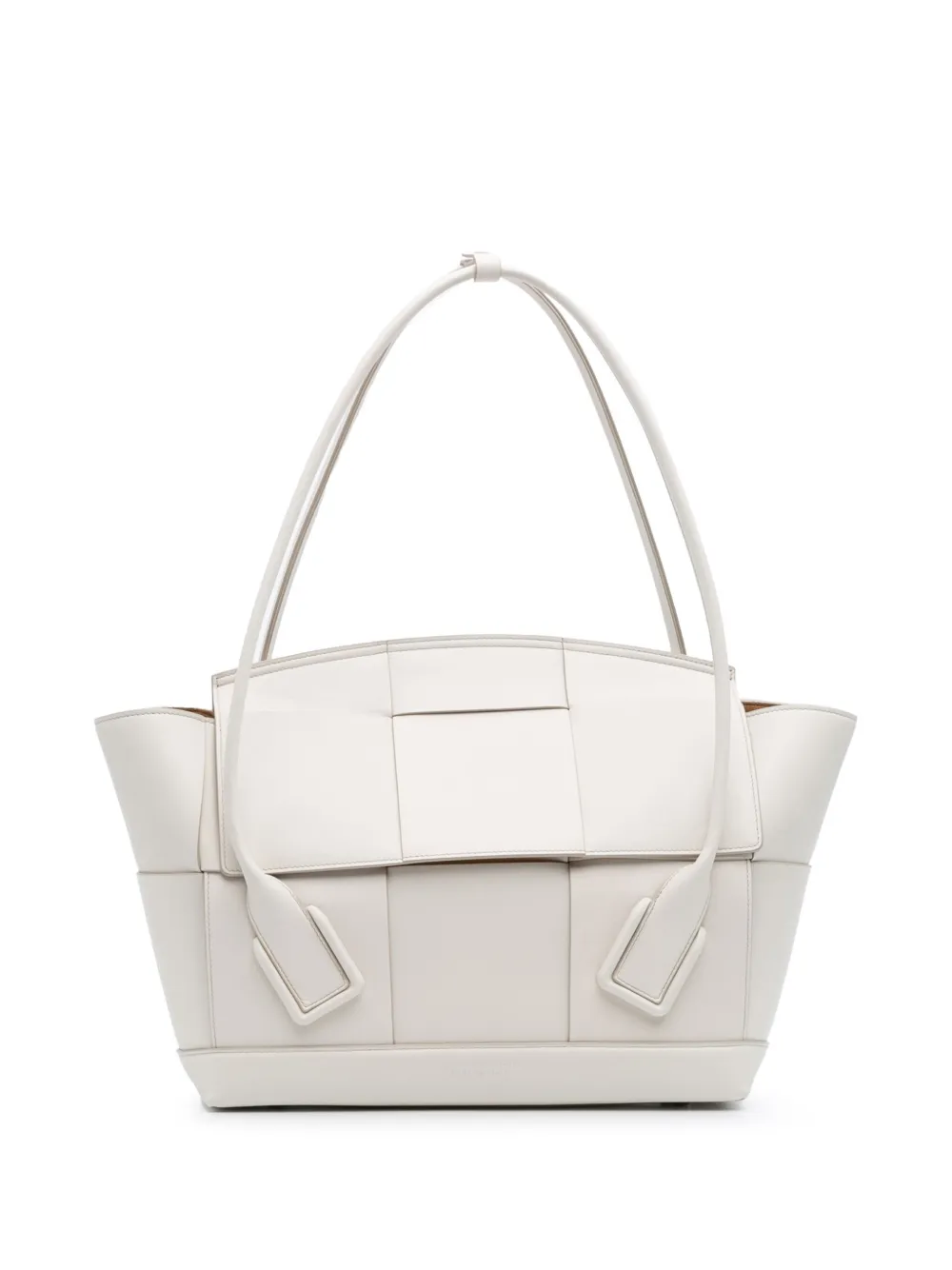 Bottega Veneta Pre-Owned 2012-2025 Medium Calfskin Maxi Intrecciato Arco Bag tote bag - Bianco