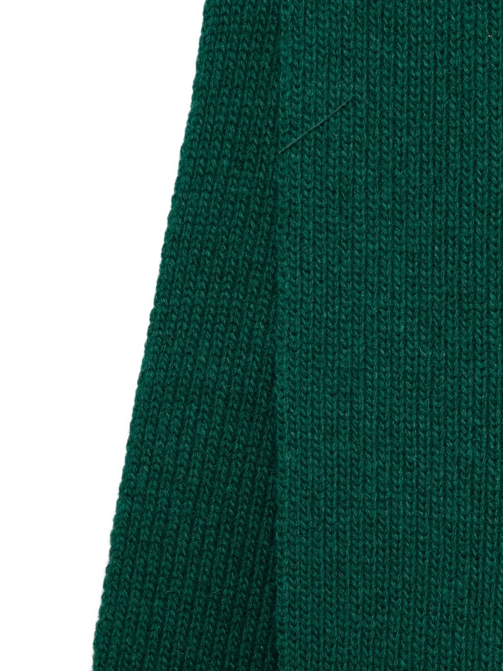 Paolo Pecora Knitted Logo-patch Scarf In Green