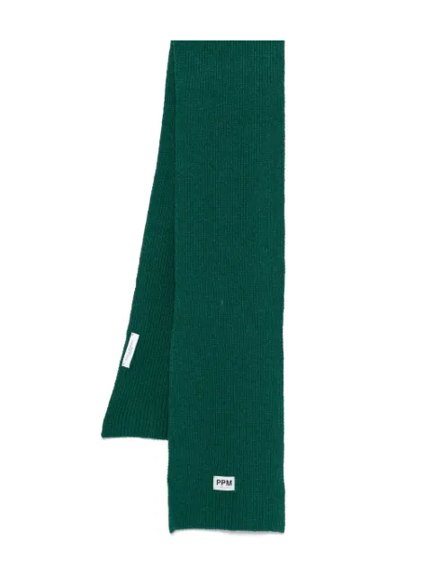 Paolo Pecora Kids knitted logo-patch scarf