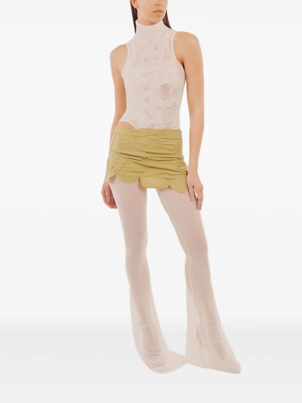 Oh Carla Broek met geborduurd logo Wit