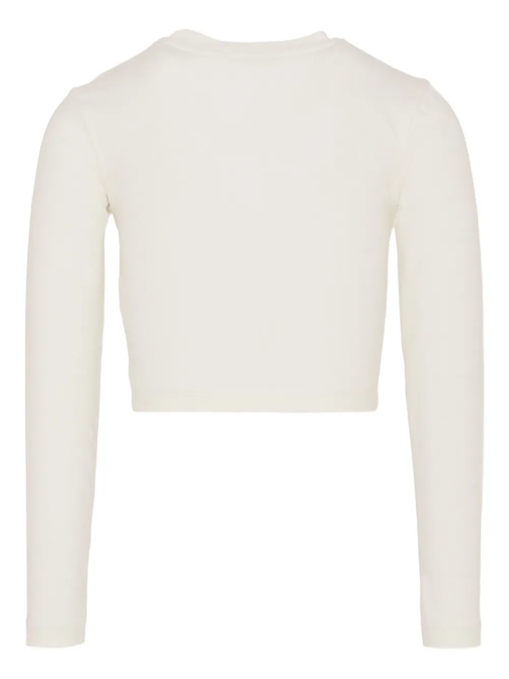 Pinko Kids T-shirt met ruches en logo Wit