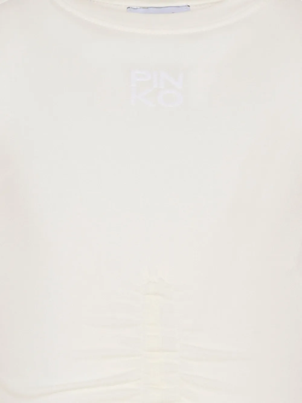 Pinko Kids T-shirt met ruches en logo Wit