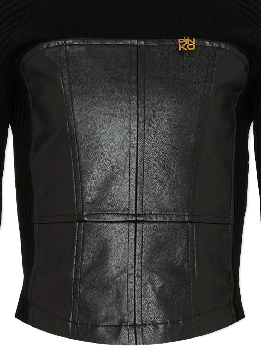 Pinko Kids Trui met vlakken en lange mouwen Zwart