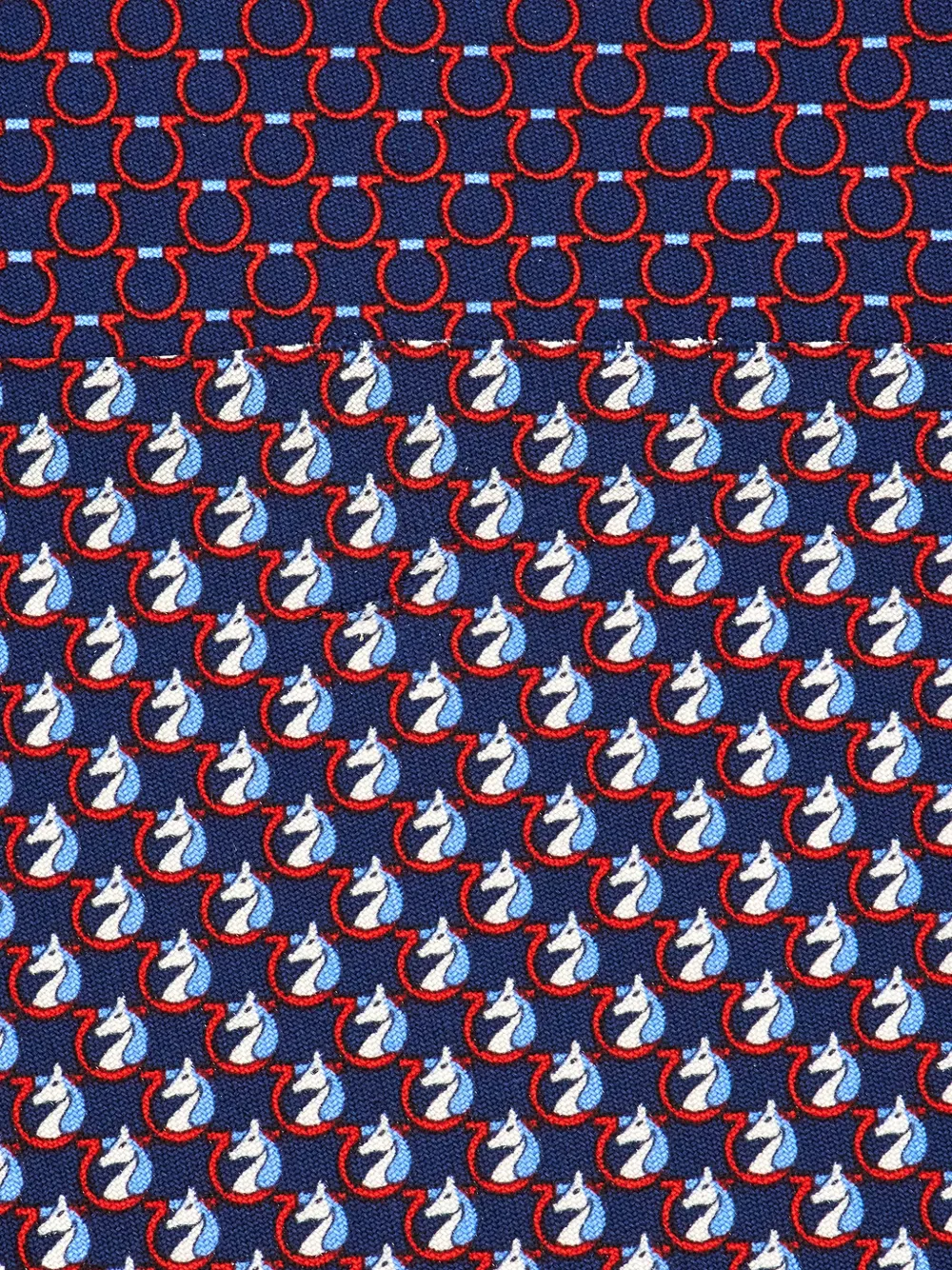 Ferragamo Pegasus-print silk tie