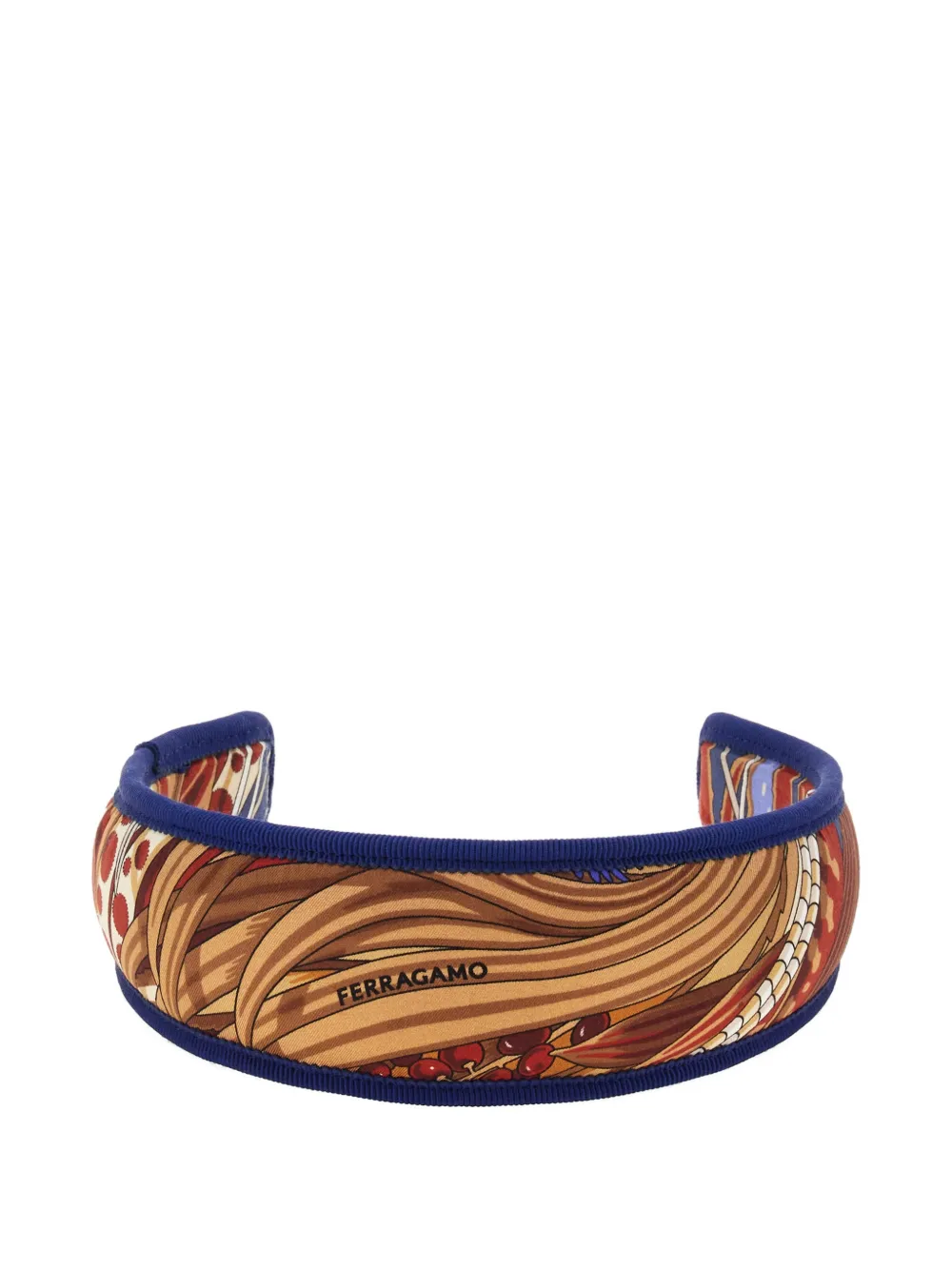 Ferragamo Haarband met Rooster-print Bruin