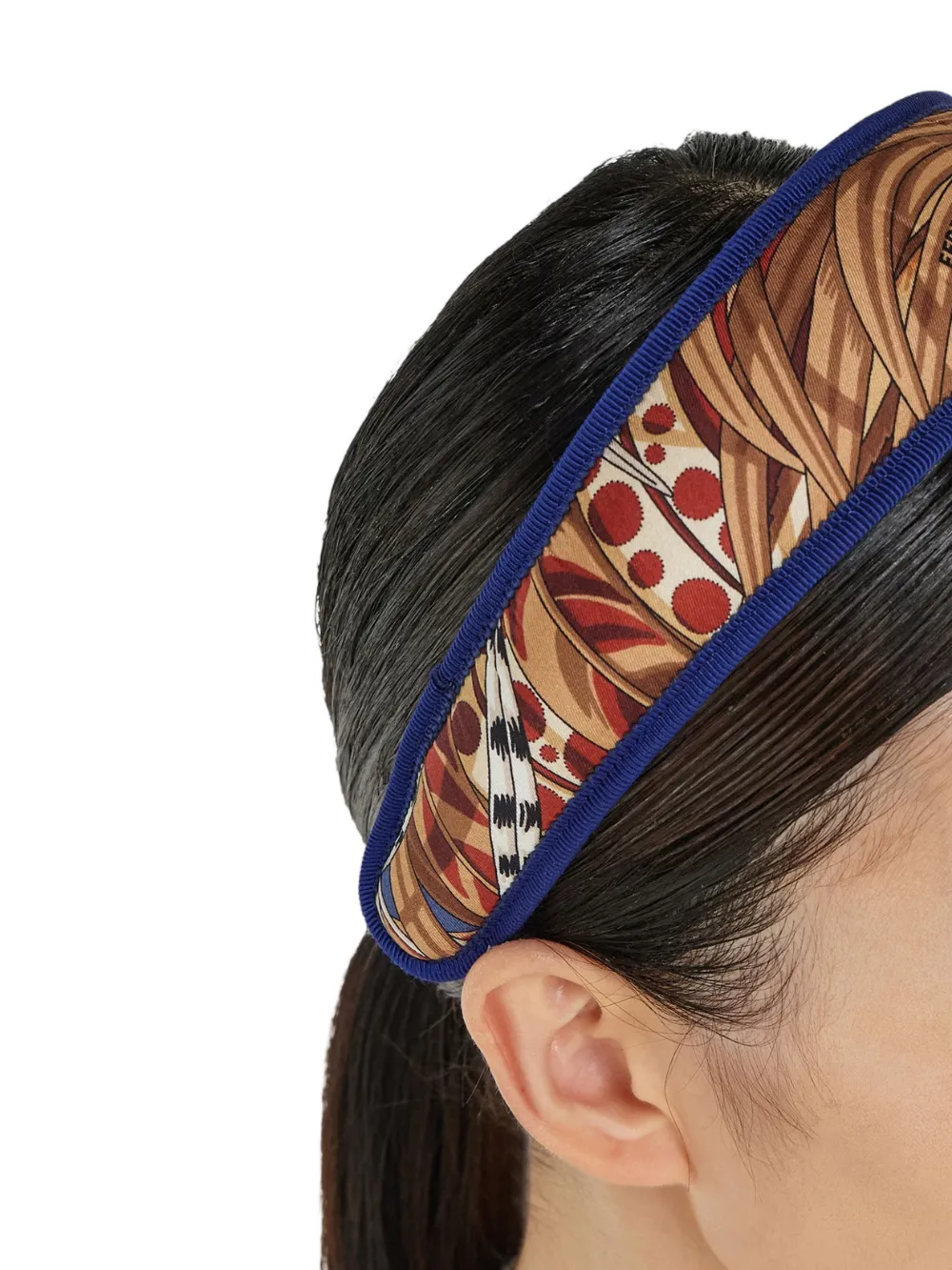 Ferragamo Haarband met Rooster-print Bruin