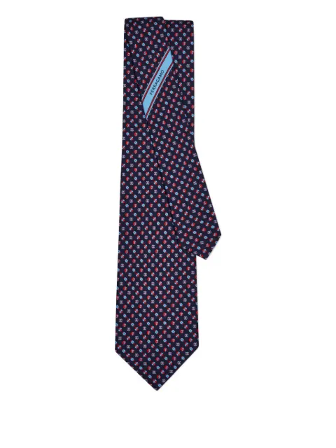 Ferragamo corbata de seda estampada