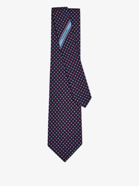Ferragamo corbata de seda estampada