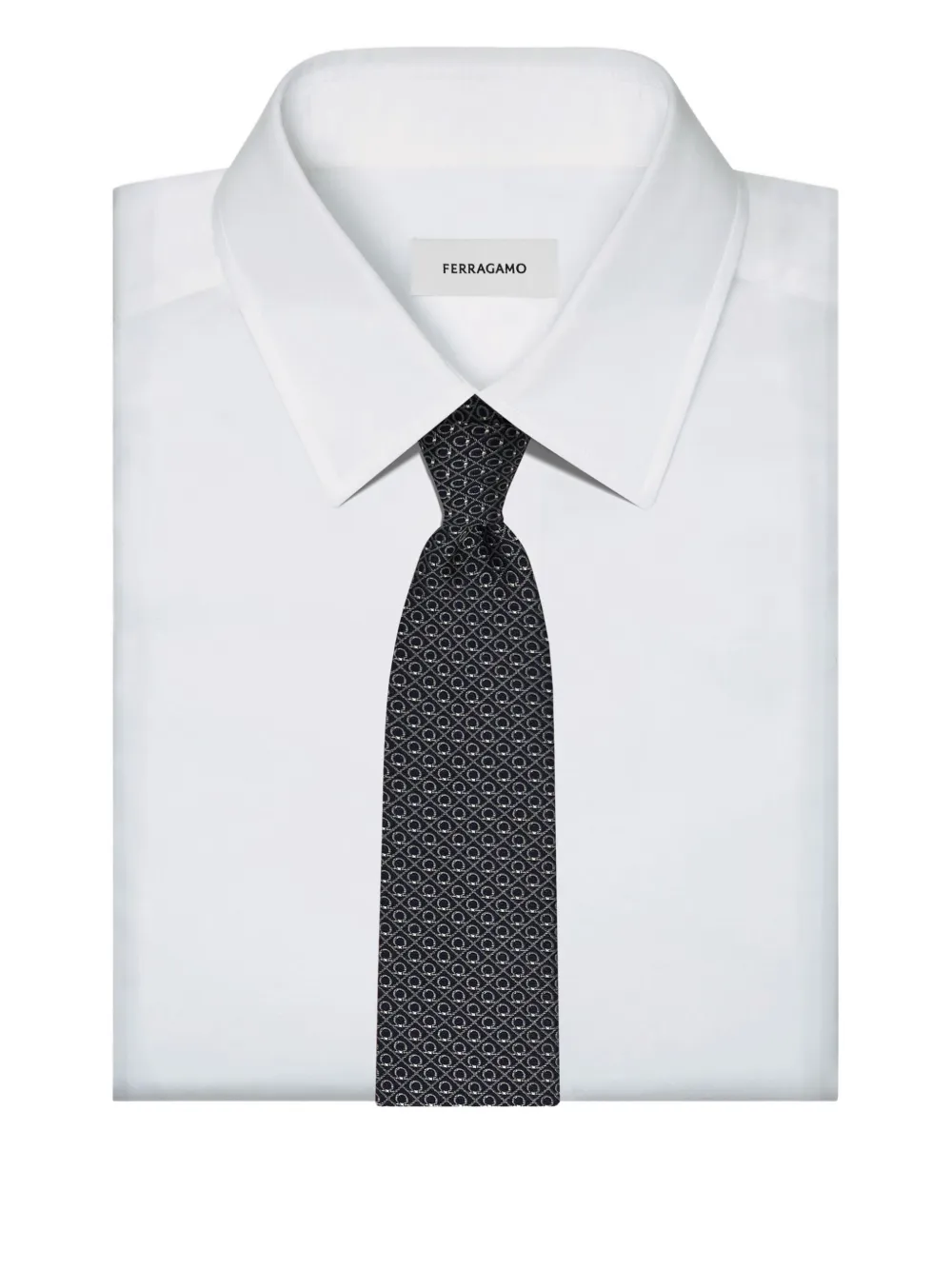 Ferragamo Jacquard Silk Tie In Multi