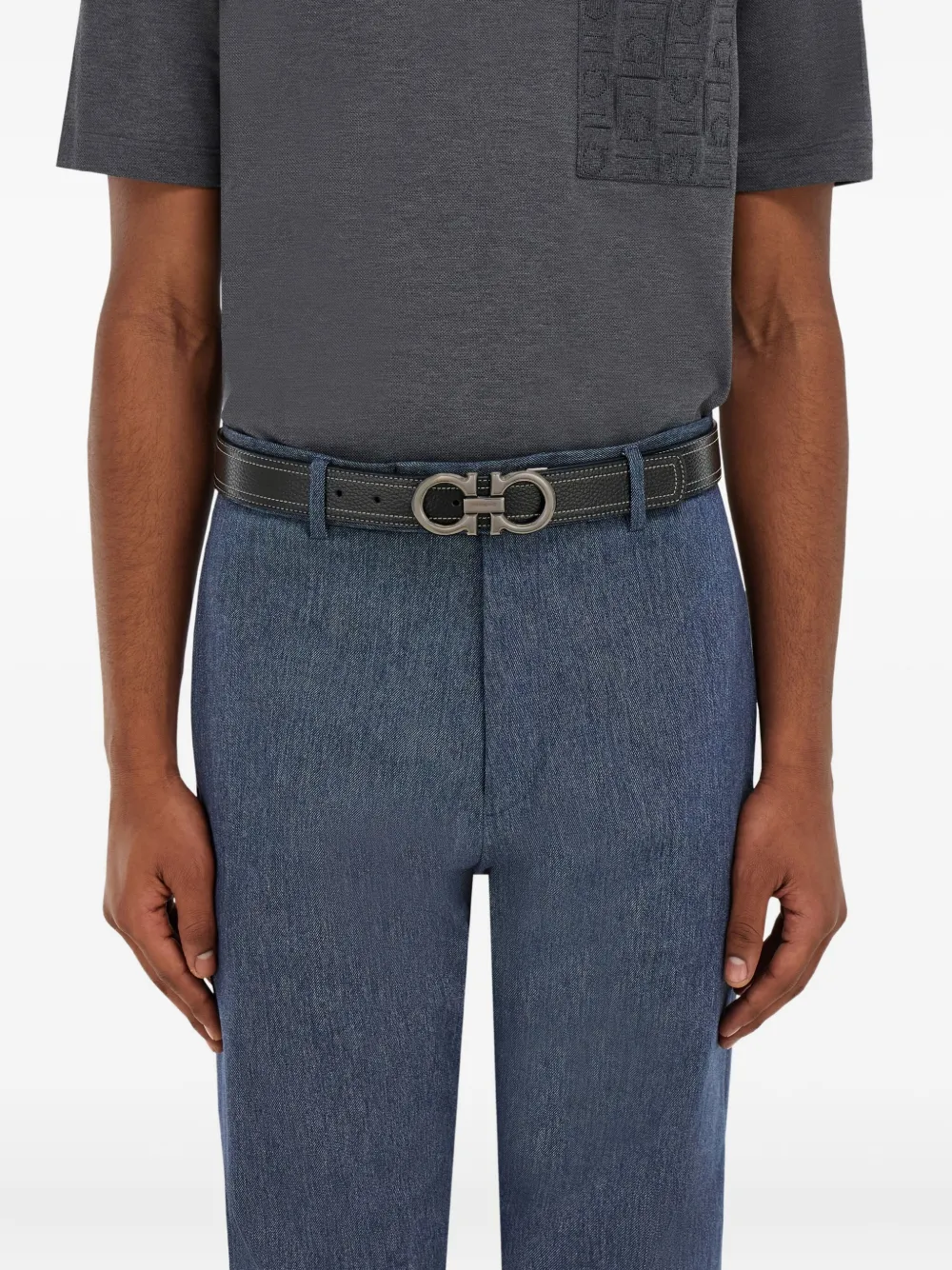 Gancini reversible belt