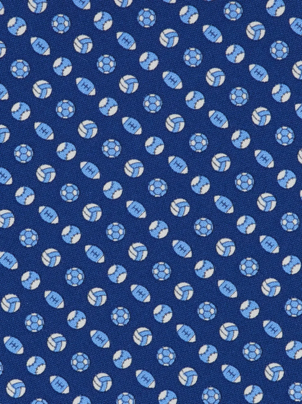 Ferragamo Zijden stropdas met print Blauw