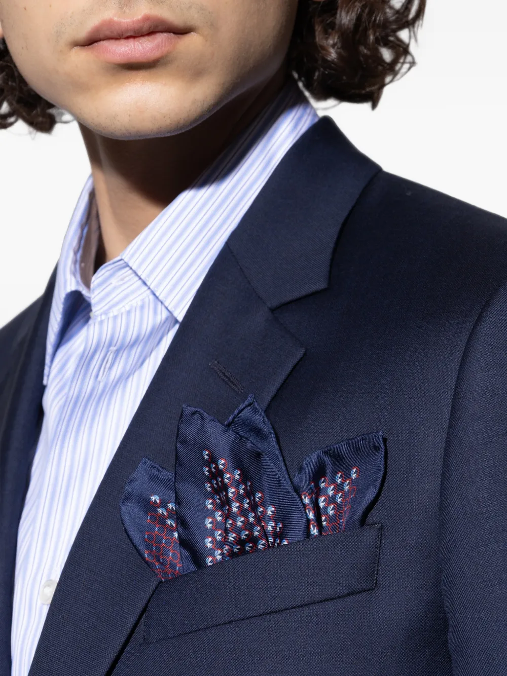 Ferragamo Gancini Pegsus vierkante sjaal met print Blauw