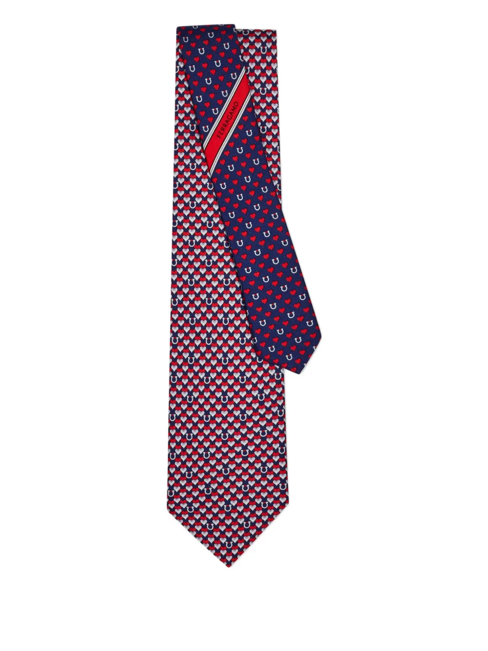 Ferragamo heart gancini print tie | Image 2