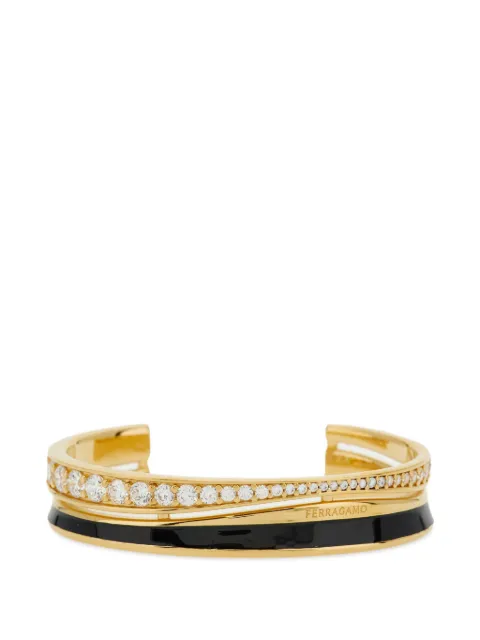 Ferragamo brazalete con detalles de cristal
