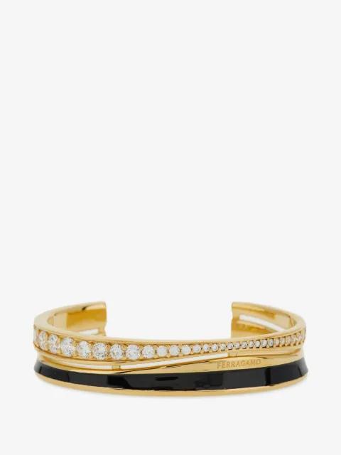 Ferragamo crystal-inset bangle