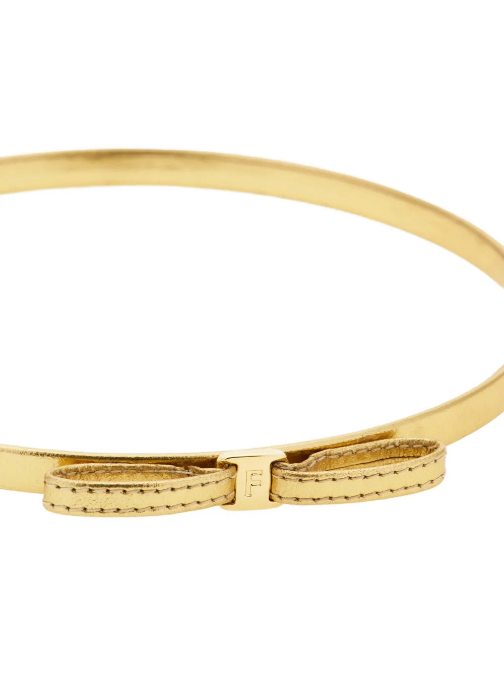 Ferragamo Mini-bow Headband In Gold